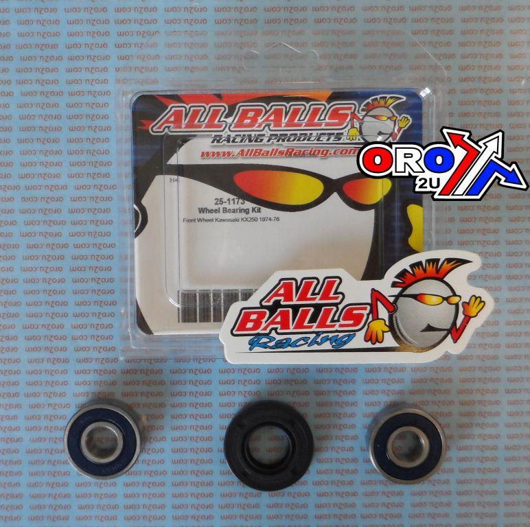 WHEEL BEARING KIT FRONT 74-75 KAW KX250, ALLBALLS 25-1173 DIRT thumbnail 2