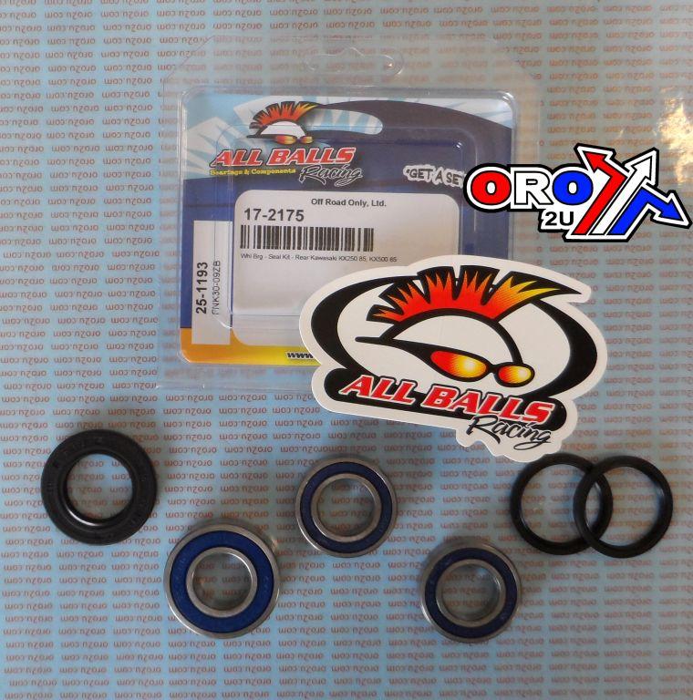 WHEEL BEARING KIT REAR 1985 KAW KX250/500, ALLBALLS 25-1193 DIRT thumbnail 2