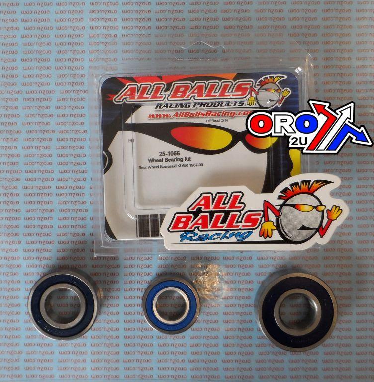 WHEEL BEARING KIT REAR 87-22 KAW KL650/KLE500/W800, ALLBALLS 25-1056 ROAD thumbnail 2
