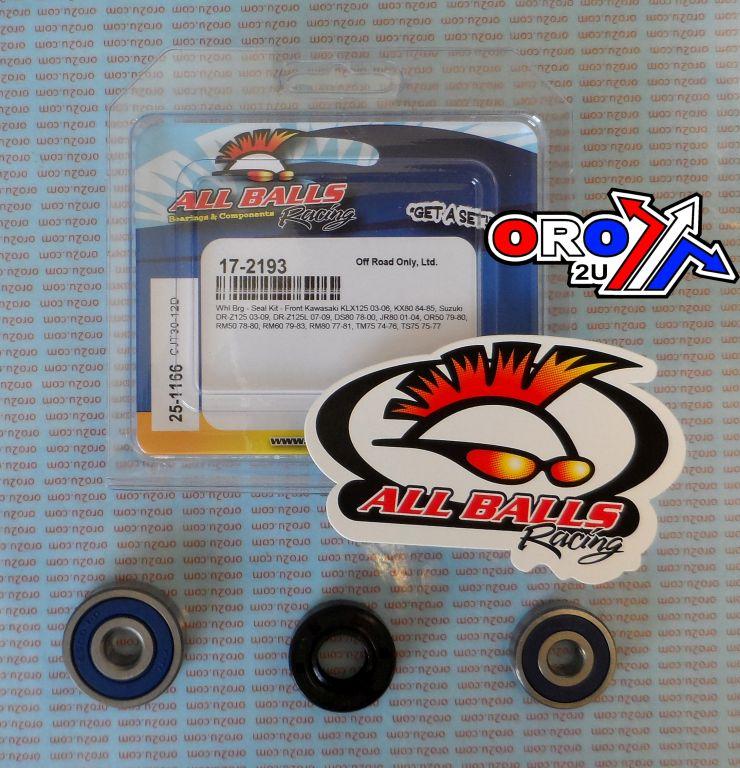 WHEEL BEARING KIT FRONT 74-21 KAW/SUZ 50-125, ALLBALLS 25-1166 DIRT/ROAD thumbnail 2
