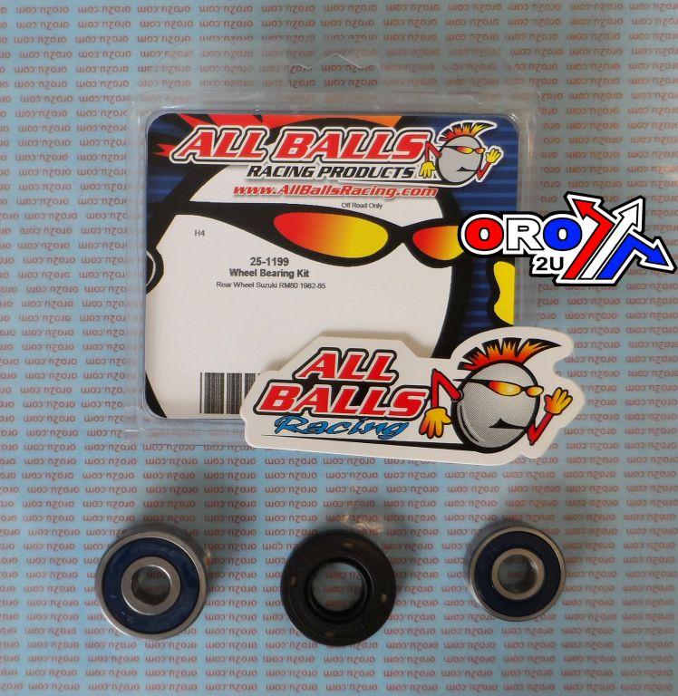 WHEEL BEARING KIT REAR 82-85 SUZ RM80, ALLBALLS 25-1199 DIRT thumbnail 2