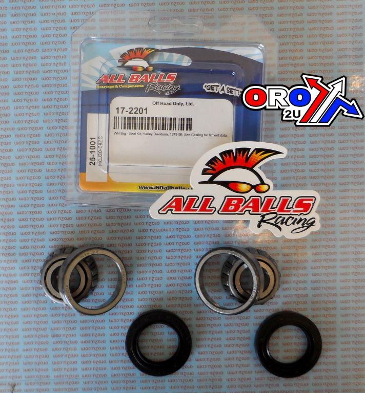 WHEEL BEARING KIT FRONT 74-99 HARLEY DAVIDSON, ALLBALLS 25-1001 ROAD thumbnail 2