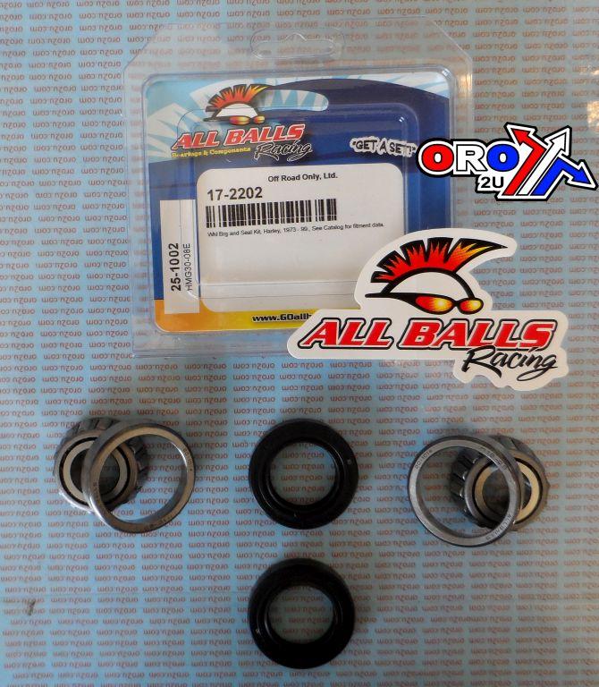 WHEEL BEARING KIT FRONT & REAR 73-99 HARLEY DAVIDSON, ALLBALLS 25-1002 ROAD thumbnail 2