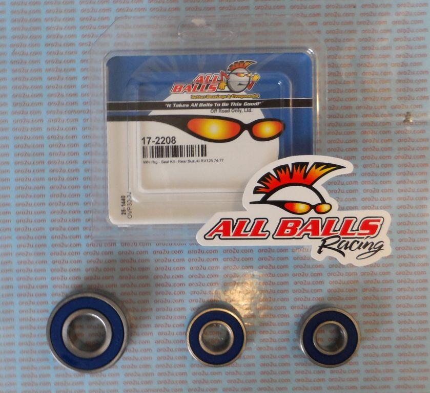WHEEL BEARING KIT REAR 74-77 SUZ RV125, ALLBALLS 25-1440 ROAD thumbnail 2
