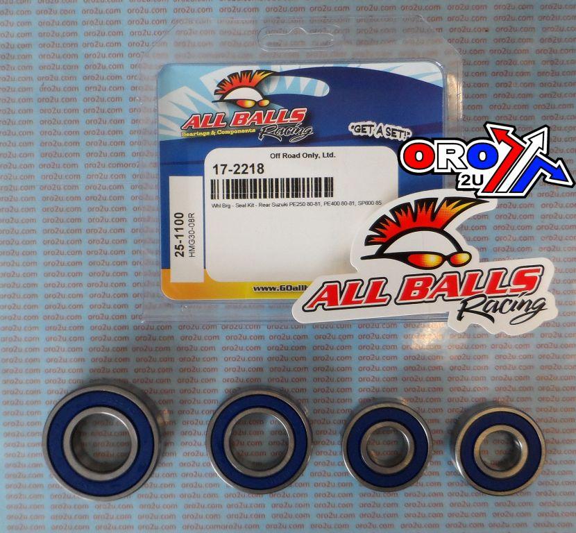WHEEL BEARING KIT REAR 80-85 SUZ250/400/SP600, ALLBALLS 25-1100 DIRT/ROAD thumbnail 2