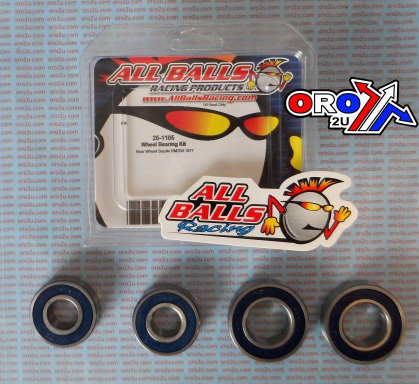 WHEEL BEARING KIT REAR 1977 SUZ RM250, ALLBALLS 25-1105 DIRT thumbnail 2