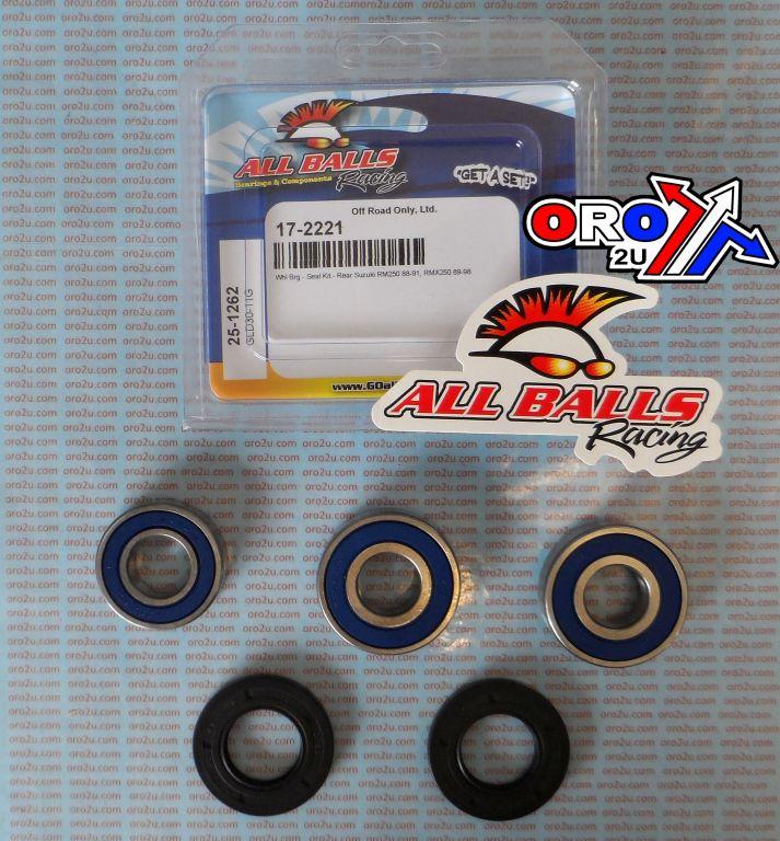 WHEEL BEARING KIT REAR 88-99 SUZ RM/RMX 250, ALLBALLS 25-1262 DIRT thumbnail 2