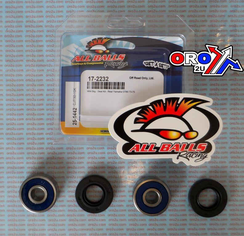 WHEEL BEARING KIT REAR 73-75 YAM GT80, ALLBALLS 25-1442 DIRT thumbnail 2