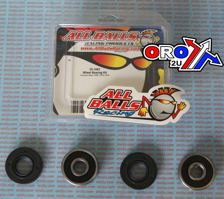 WHEEL BEARING KIT REAR 74-75 YAM YZ80, ALLBALLS 25-1443 DIRT thumbnail 2