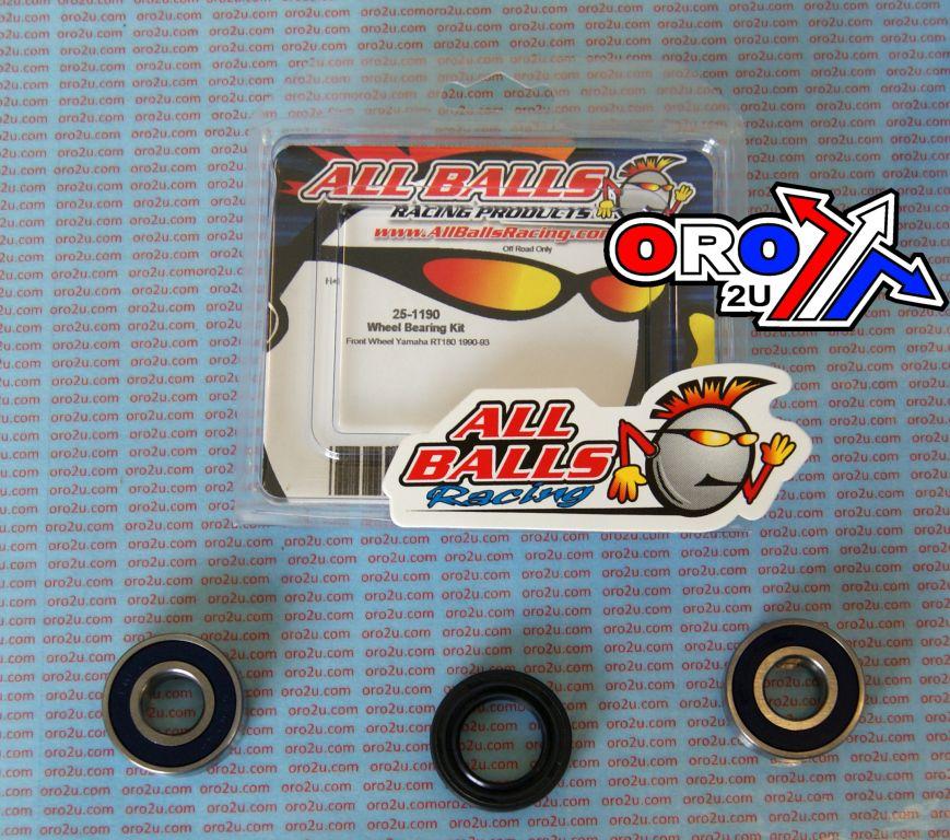 WHEEL BEARING KIT FRONT 77-93 KAW KZ200/YAM RT180, ALLBALLS 25-1190 DIRT/ROAD thumbnail 2