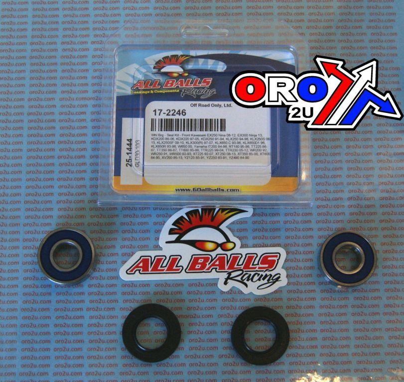 WHEEL BEARING KIT FRONT & REAR 83-22 KAW/YAM, ALLBALLS 25-1444 DIRT/ROAD thumbnail 2