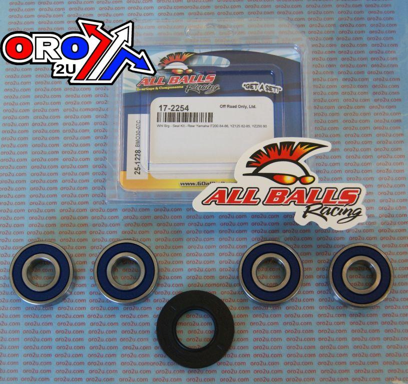 WHEEL BEARING KIT REAR 80-86 YAM IT200/YZ125/250, ALLBALLS 25-1228 DIRT thumbnail 2