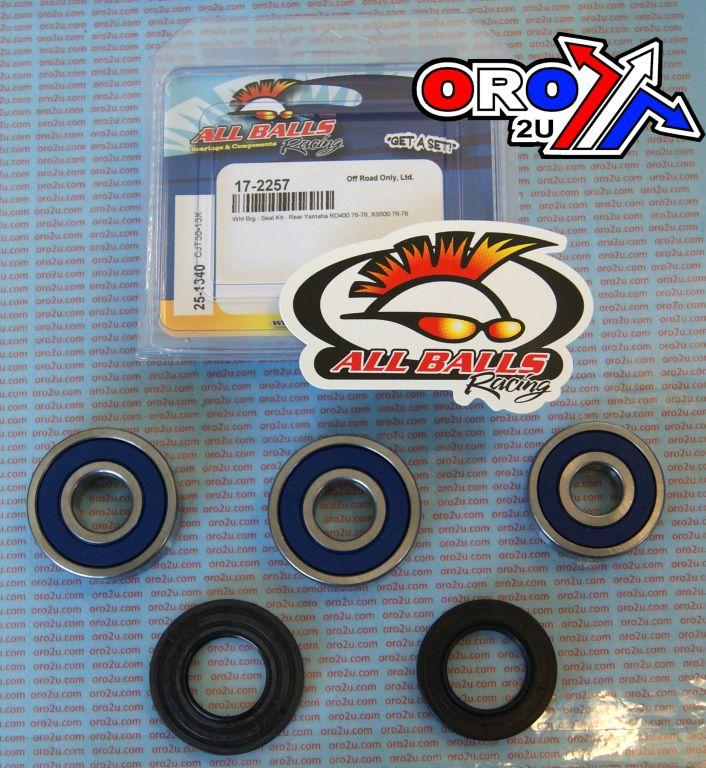 WHEEL BEARING KIT REAR 76-78 YAM RD400/XS500, ALLBALLS 25-1340 ROAD thumbnail 2