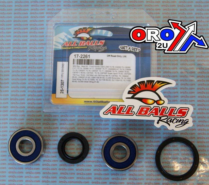 WHEEL BEARING KIT FRONT 69-82 HON CB/CBX/CL/GL, ALLBALLS 25-1307 ROAD thumbnail 2