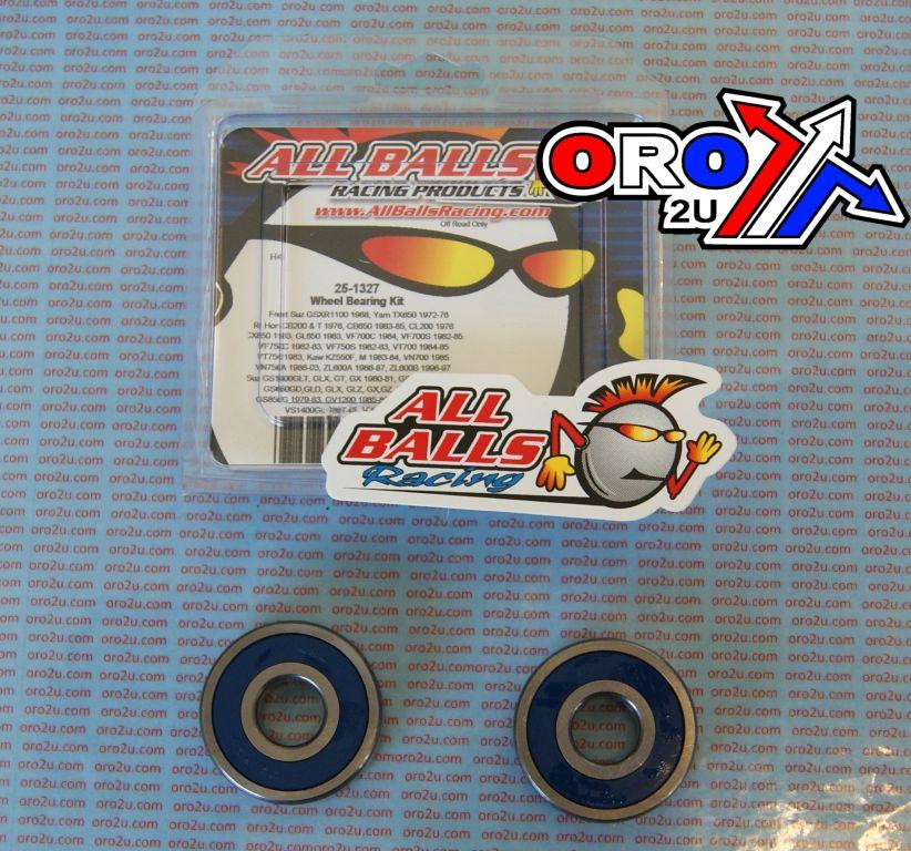 WHEEL BEARING KIT FRONT & REAR 70-21 HON/KAW/SUZ, ALLBALLS 25-1327 ROAD thumbnail 2