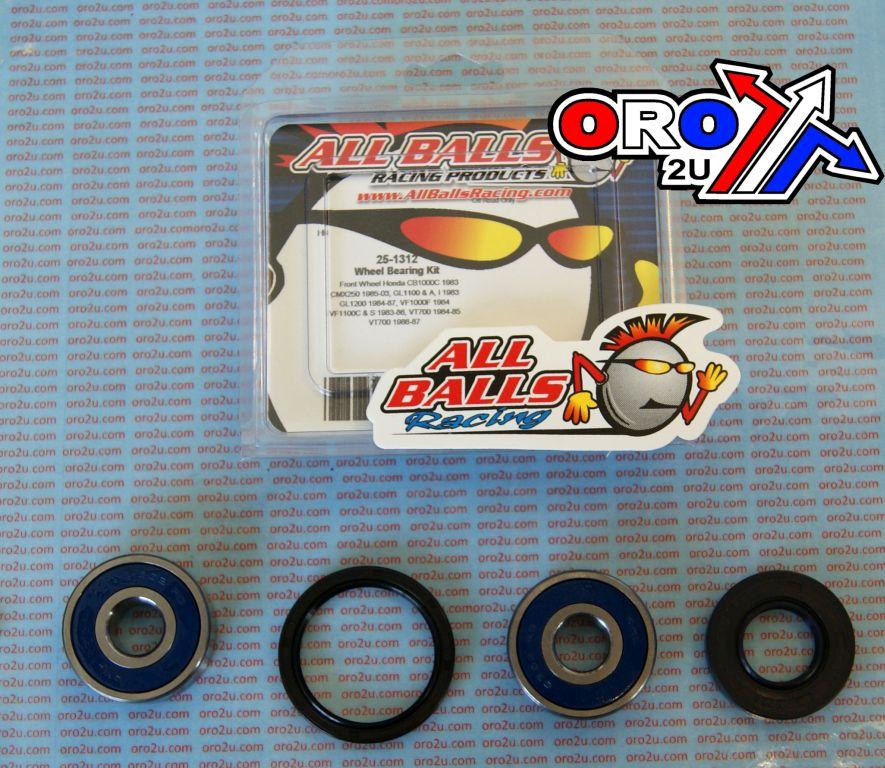 WHEEL BEARING KIT FRONT 82-15 HON CB/CX/GL/VF/VT/XL, ALLBALLS 25-1312 ROAD thumbnail 2