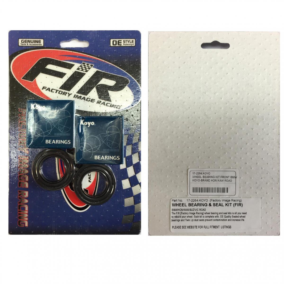 WHEEL BEARING KIT FRONT BMW, KOYO-BRAND HON KAW ROAD thumbnail 2