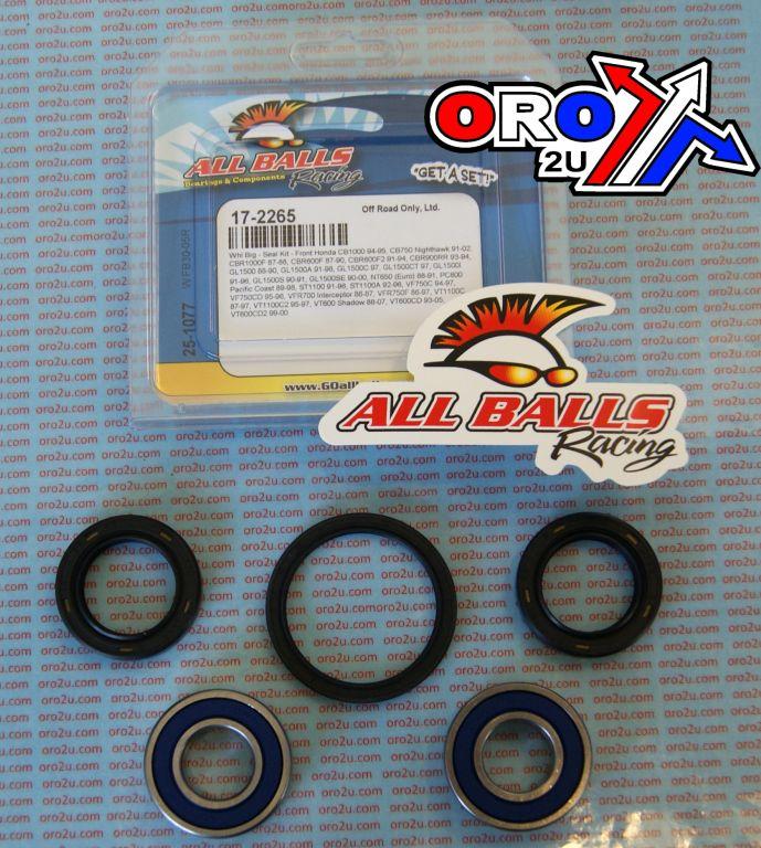 WHEEL BEARING KIT FRONT 87-07 HON CB/CBR/GL/NT/ST/VF/VT, ALLBALLS 25-1077 ROAD thumbnail 2