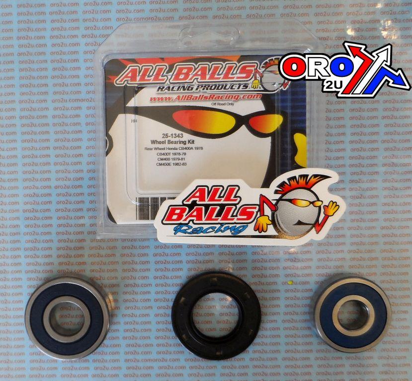 WHEEL BEARING KIT REAR 78-83 HON CB/CM 400/450, ALLBALLS 25-1343 ROAD thumbnail 2