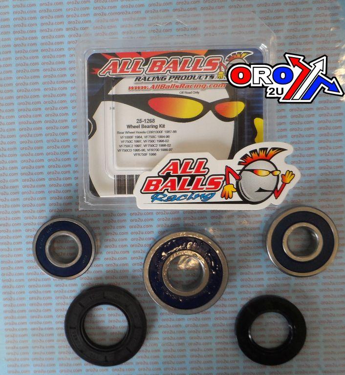 WHEEL BEARING KIT REAR 84-11 HON CBR/VF/VFR/XL 750-1000, ALLBALLS 25-1268 ROAD thumbnail 2