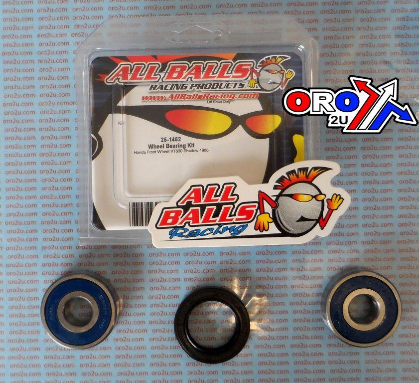 WHEEL BEARING KIT FRONT 1988 HON VT800 SHADOW, ALLBALLS 25-1452 ROAD thumbnail 2