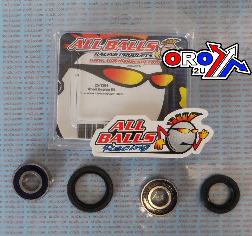WHEEL BEARING KIT FRONT 83-07 KAW EL/ER/EX 250-500, ALLBALLS 25-1384 ROAD thumbnail 2