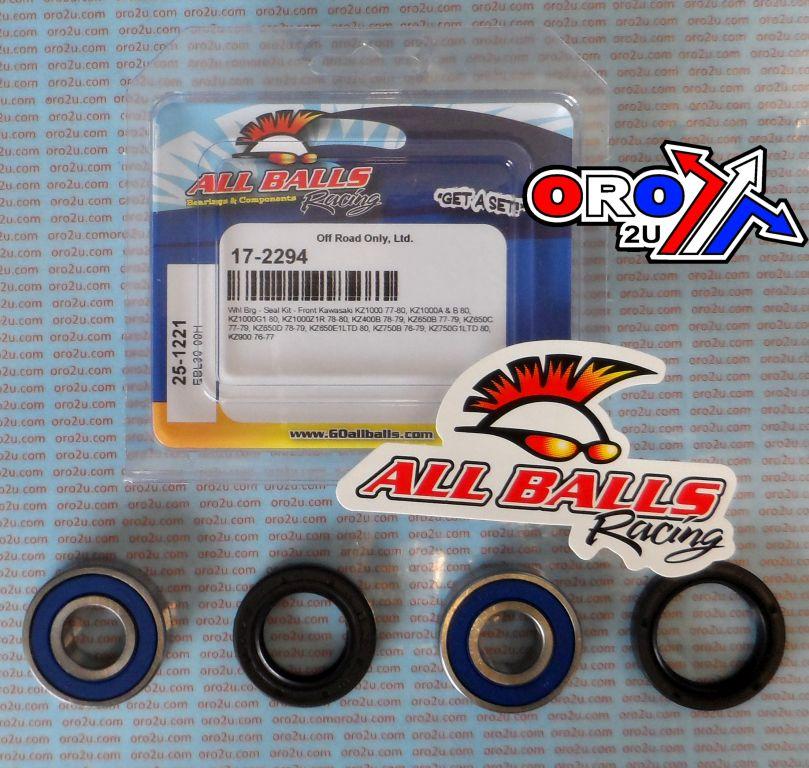 WHEEL BEARING KIT FRONT 76-80 KAW KZ400-1000, ALLBALLS 25-1221 ROAD thumbnail 2