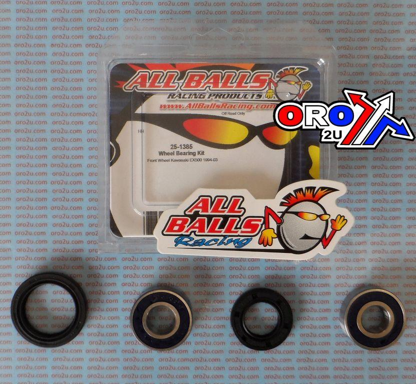 WHEEL BEARING KIT FRONT 94-09 KAW EX500/ELIMINATOR 600, ALLBALLS 25-1385 ROAD thumbnail 2