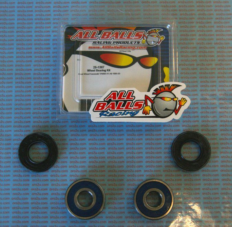 WHEEL BEARING KIT FRONT & REAR 85-20 KAW/SUZ/HON, ALLBALLS 25-1387 ROAD thumbnail 2