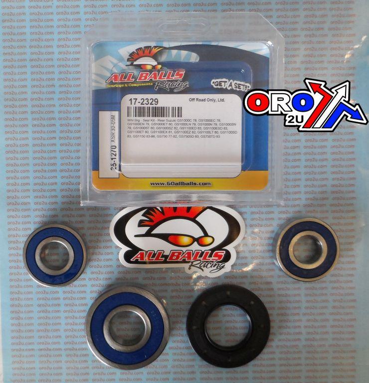 WHEEL BEARING KIT REAR 77-86 SUZ GS 750-1150, ALLBALLS 25-1270 ROAD thumbnail 2