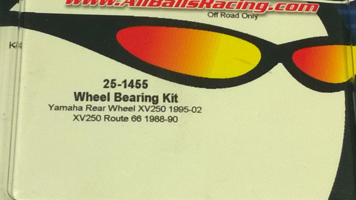 WHEEL BEARING KIT REAR 88-22 YAM XV250, ALLBALLS 25-1455 ROAD thumbnail 3