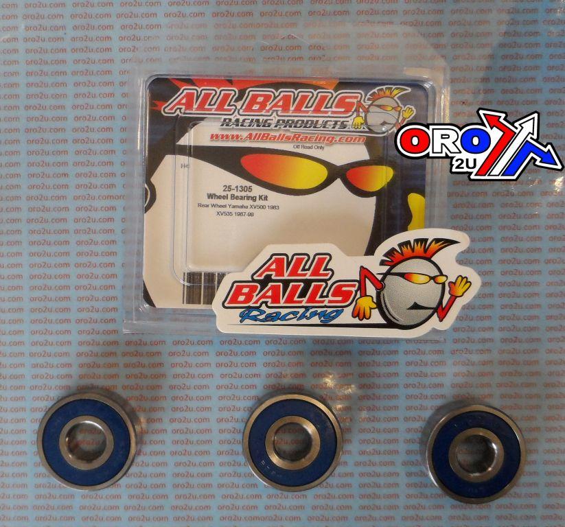 WHEEL BEARING KIT REAR 1983 YAM XV500 VIRAGO, ALLBALLS 25-1305 ROAD thumbnail 2