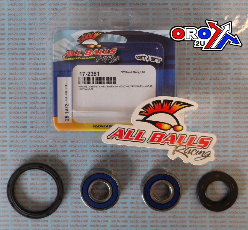 WHEEL BEARING KIT FRONT 87-07 YAM BW/FZS/TRX/YZF, ALLBALLS 25-1472 ROAD thumbnail 2