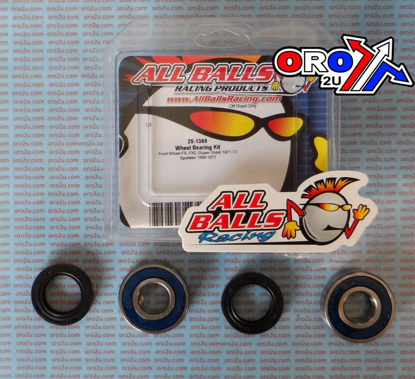WHEEL BEARING KIT FRONT 57-72 HARLEY FX74/XL883/1000, ALLBALLS 25-1369 ROAD thumbnail 2