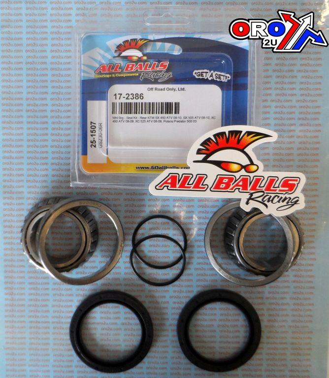 WHEEL BEARING KIT REAR 03-10 KTM/POLARIS, ALLBALLS 25-1507 ATV thumbnail 2