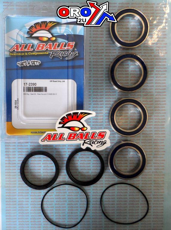 WHEEL BEARING KIT REAR 06-11 SUZ LT-R450, ALLBALLS KIT 25-1534 ATV thumbnail 2