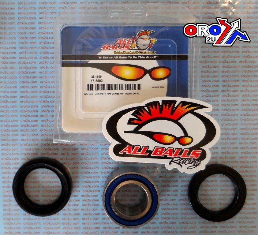 WHEEL BEARING KIT FRONT 99-01 CAN-AM TRAXTER 500, ALLBALLS 25-1509 ATV thumbnail 2
