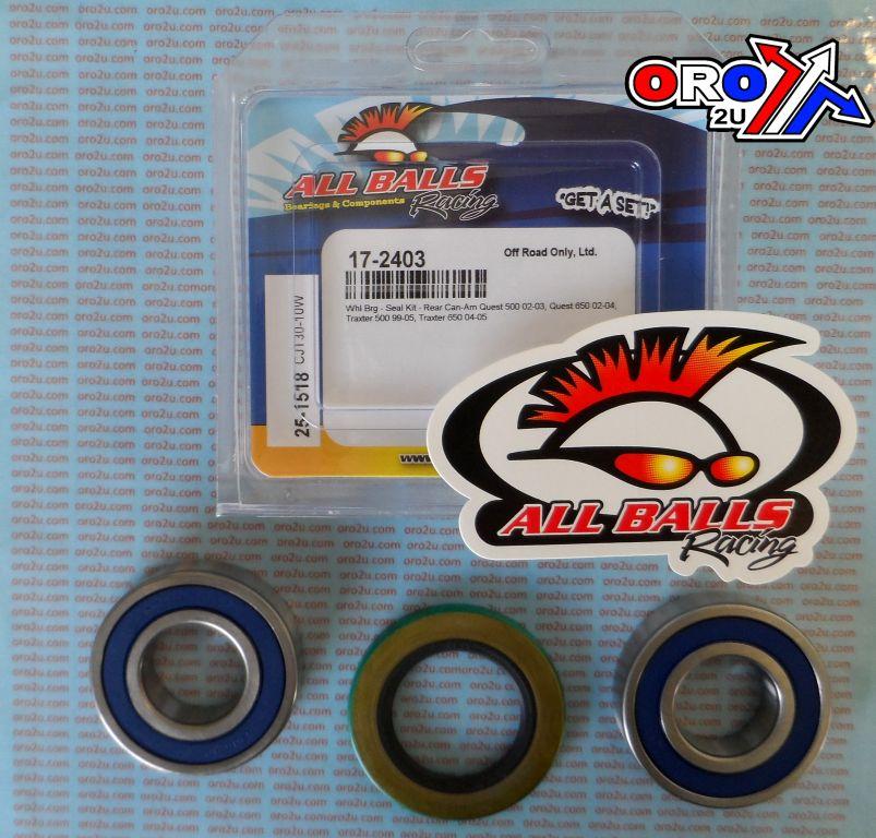 WHEEL BEARING KIT REAR 02-05 CAN-AM/JOHN DEERE, ALLBALLS 25-1518 ATV thumbnail 2