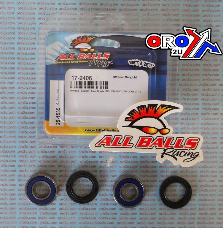 WHEEL BEARING KIT FRONT 07-22 HON CRF150R, ALLBALLS 25-1539 DIRT thumbnail 2