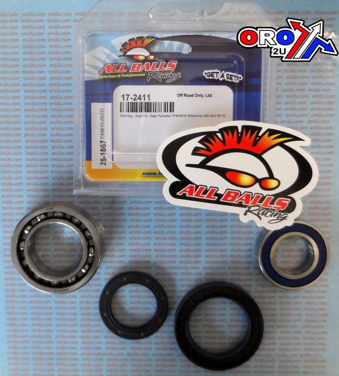 WHEEL BEARING KIT REAR 06-10 YAM YFM450FX, ALLBALLS 25-1567 ATV thumbnail 2