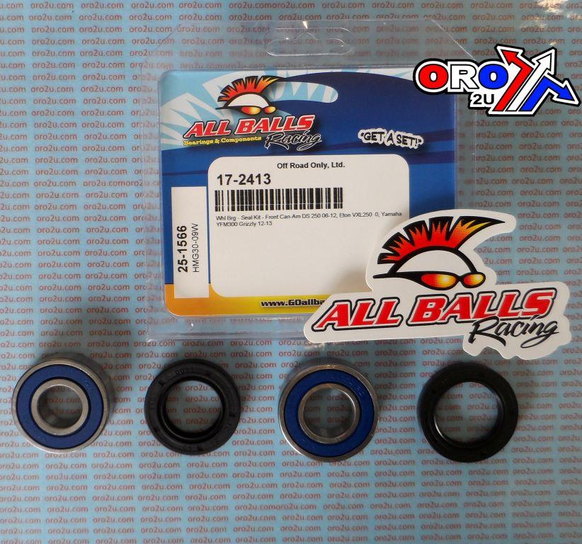 WHEEL BEARING KIT FRONT 06-22 CAN-AM/ETON/YAM 250/300, ALLBALLS 25-1566 ATV thumbnail 2