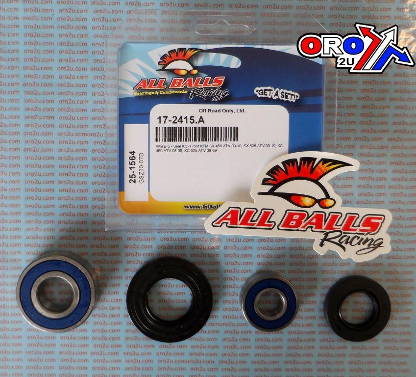 WHEEL BEARING KIT FRONT 08-10 KTM SX/XC 450-525, ALLBALLS 25-1564 DIRT thumbnail 2