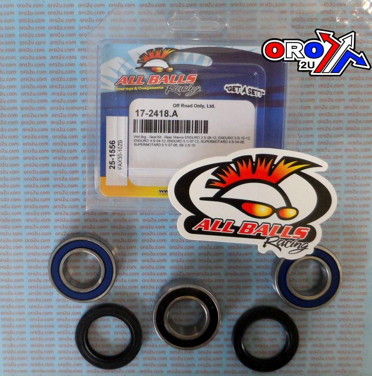 WHEEL BEARING KIT REAR 04-21 SHERCO ENDURO SC/SE/SX/SM, ALLBALLS 25-1556 DIRT thumbnail 2
