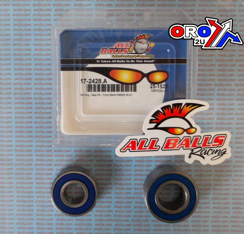 WHEEL BEARING KIT FRONT 92-05 BMW R 850-1150, ALLBALLS 25-1528 ROAD thumbnail 2