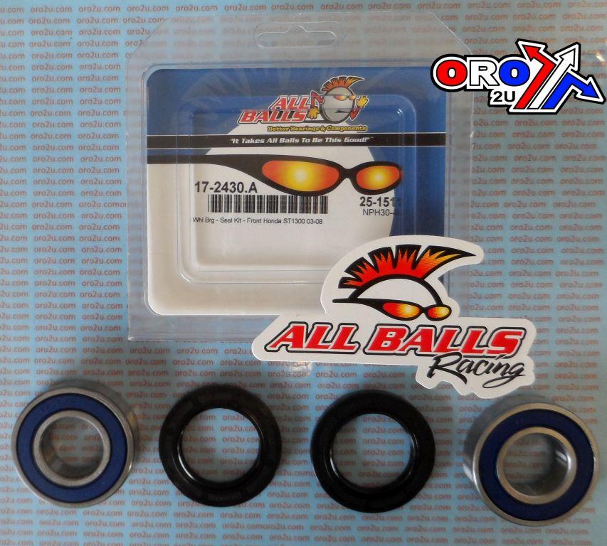 WHEEL BEARING KIT FRONT 03-18 HONDA VFR1200/ST1300, ALLBALLS 25-1511 ROAD thumbnail 2