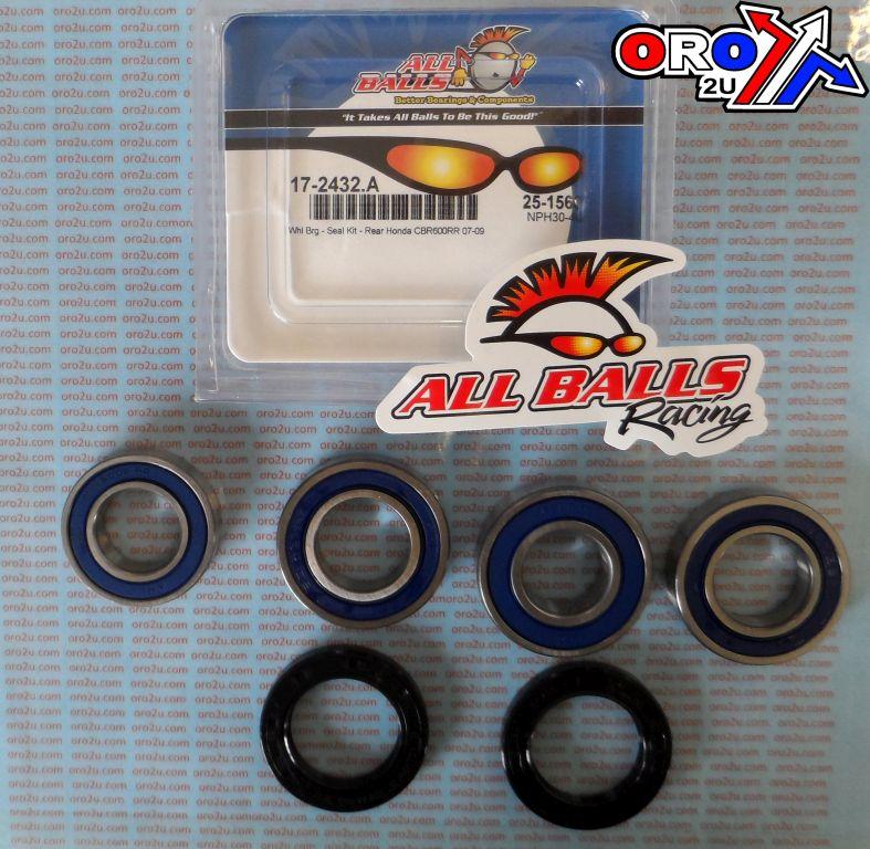 WHEEL BEARING KIT REAR 07-22 HONDA CBR600RA/RR, ALLBALLS 25-1563 ROAD thumbnail 2