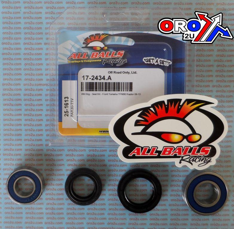 WHEEL BEARING KIT FRONT 09-13 YAMAHA YFM90 RAPTOR, ALLBALLS 25-1613 ATV thumbnail 2