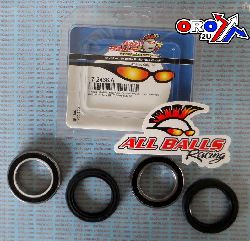 WHEEL BEARING KIT REAR 04-19 ARC-CAT UTILITY150/KYM MXER/MXU, ALLBALLS 25-1595 ATV thumbnail 2