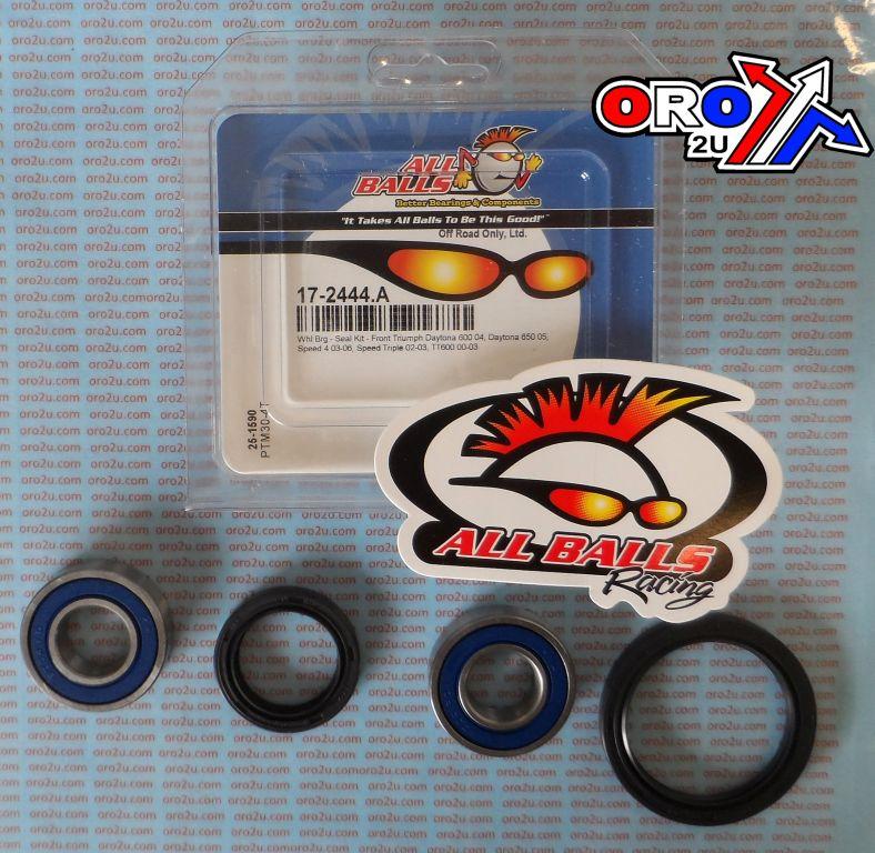 WHEEL BEARING KIT FRONT 00-06 TRIUMPH DAY,TT600/SPEED4/TRIPLE, ALLBALLS 25-1590 ROAD thumbnail 2