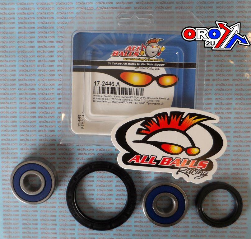 WHEEL BEARING KIT FRONT 01-16 TRIUMPH TIGER/THRUX/SCRAMB/BONNY, ALLBALLS 25-1585 ROAD thumbnail 2